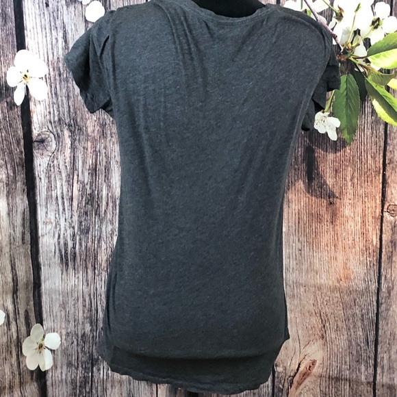 *SOLD!* (PINK VS) Grey and Pink 86 Sequined Top - Picture 2 of 4